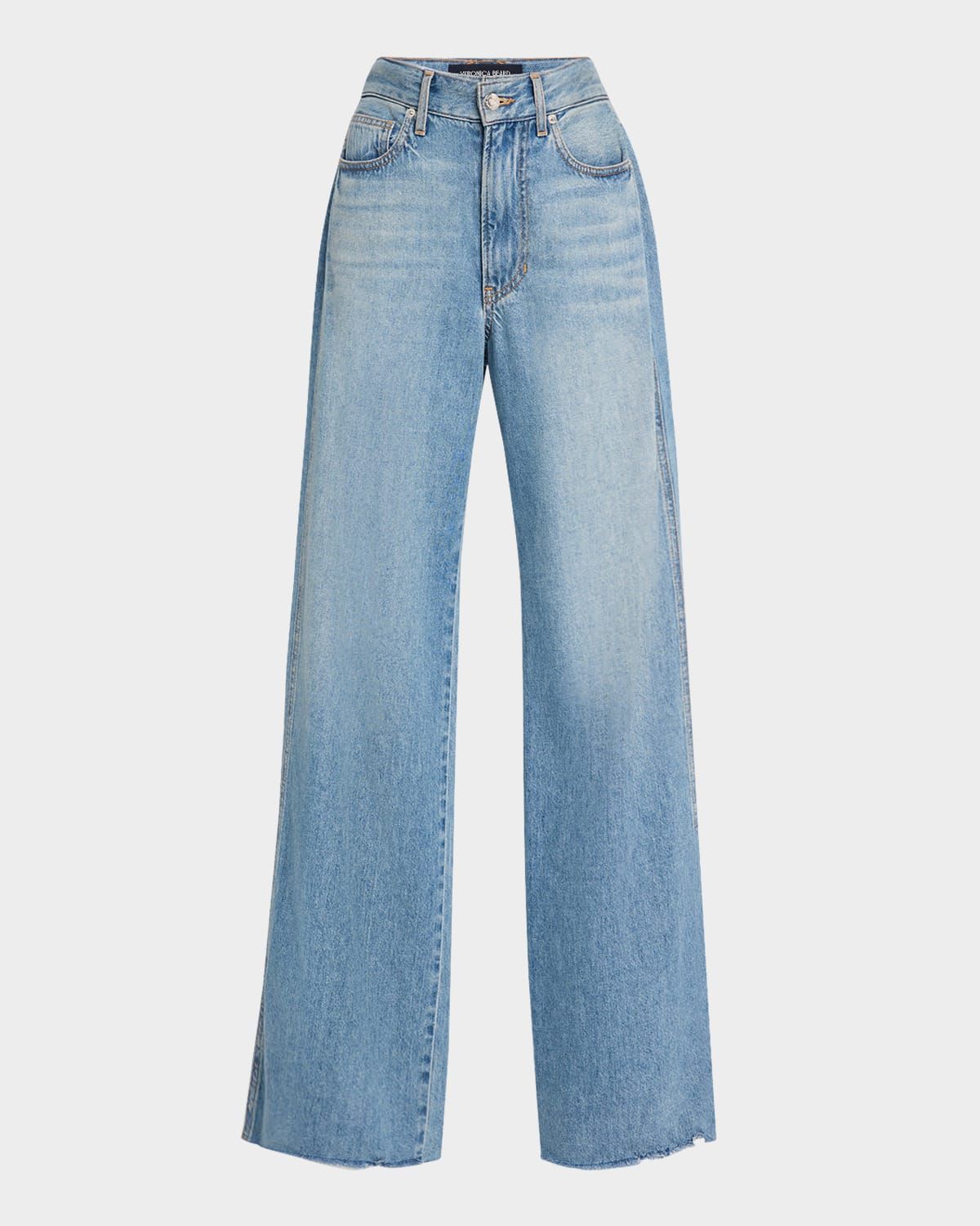 Kasey Mid-Rise Wide-Leg Jeans