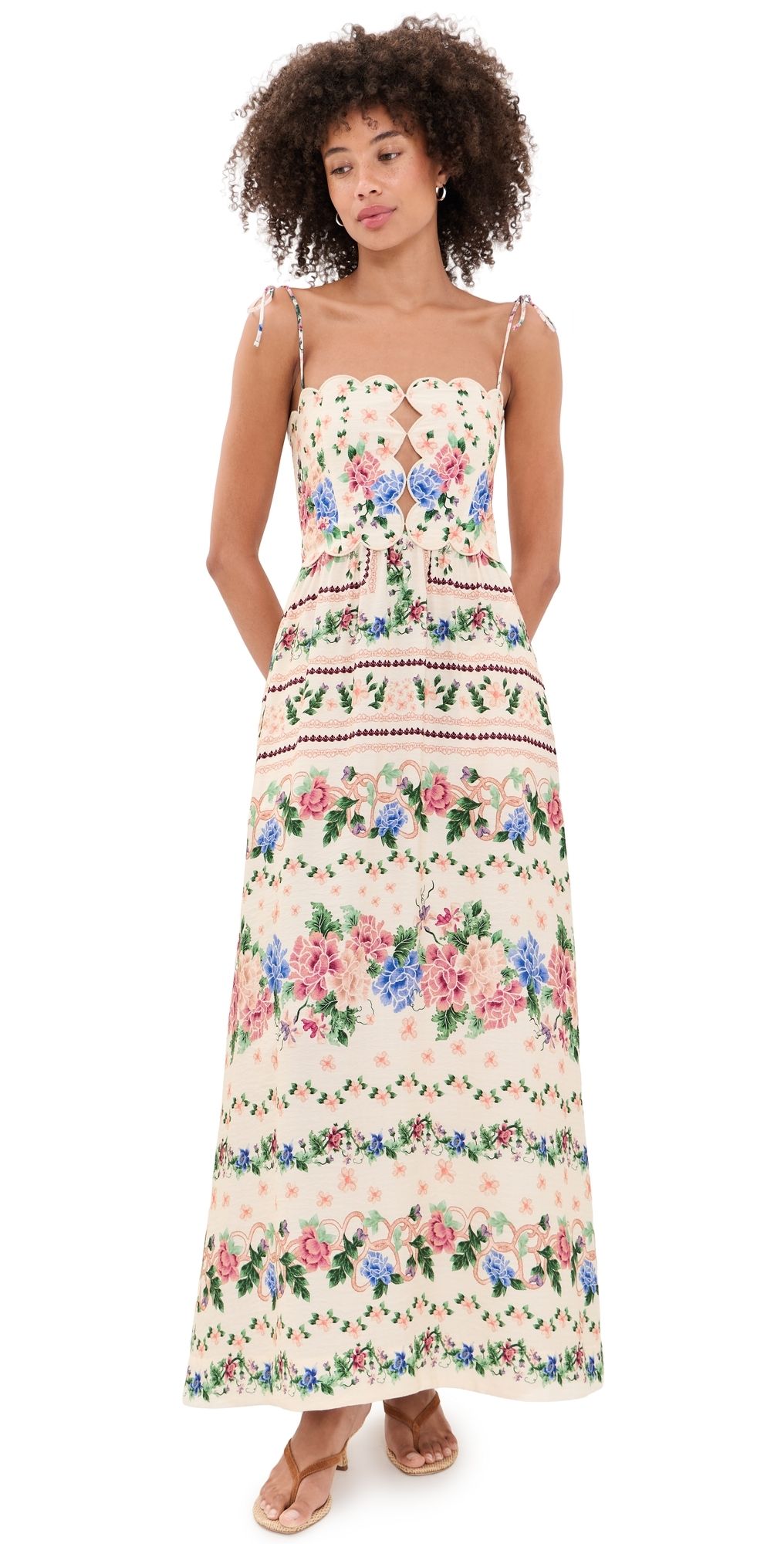 Agua Bendita Julia Ivy Maxi Dress Multicolor M