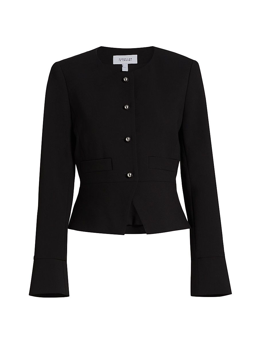 Women's Elizabeth Peplum Jacket - Black - Size 8