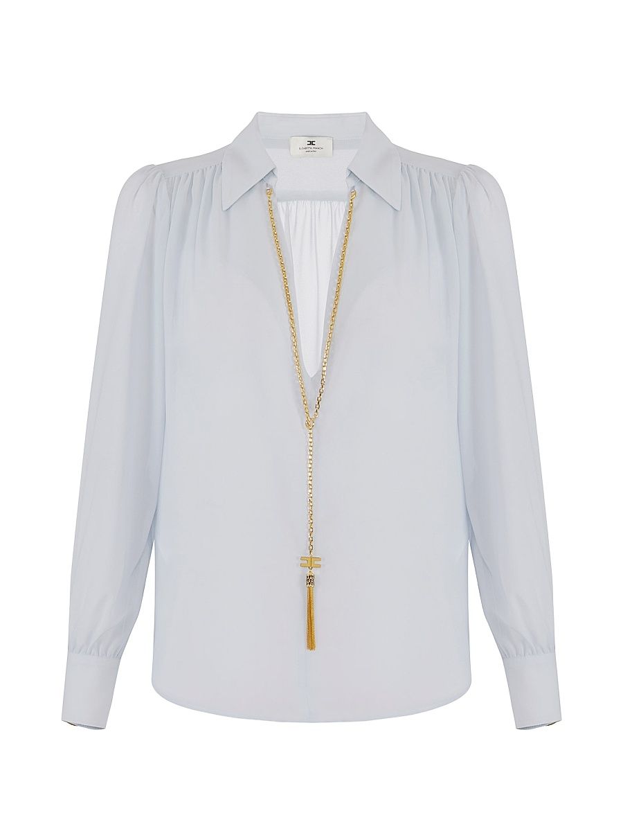 Women's Georgette Chain Blouse - Starlight - Size 4