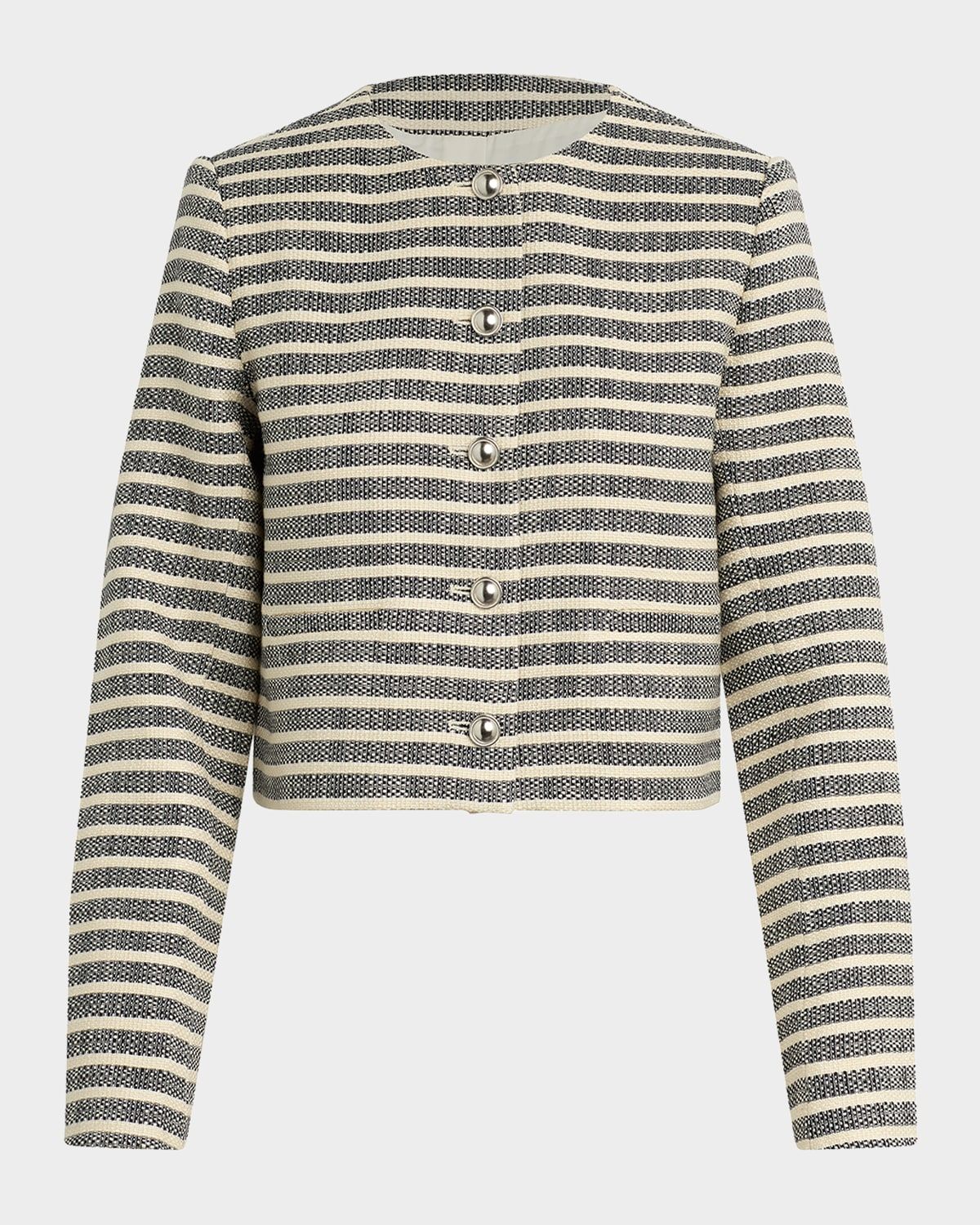 Talia Stripe Tweed Jacket