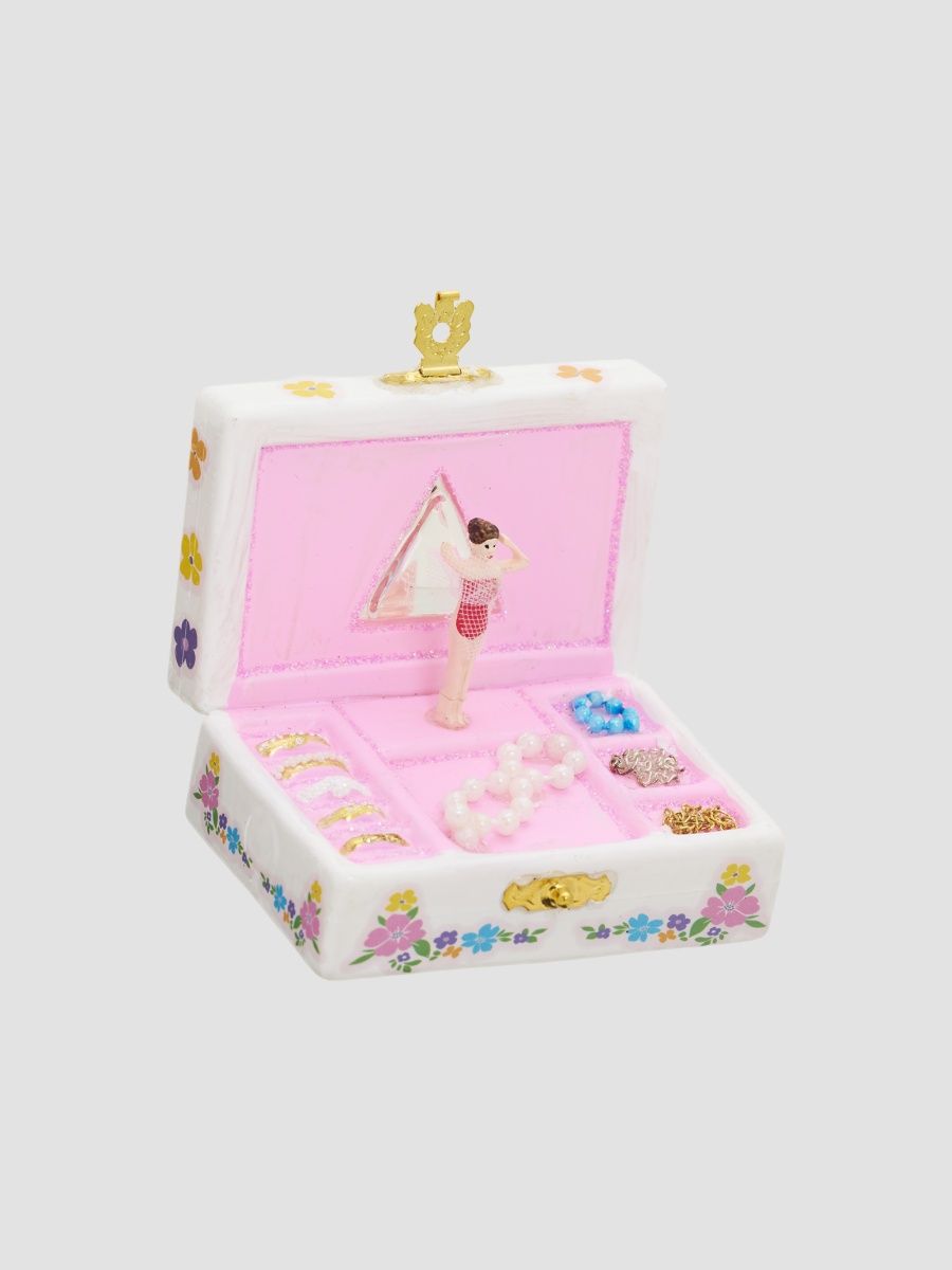 Cody Foster & Co Vintage Ballerina Jewelry Box Ornament