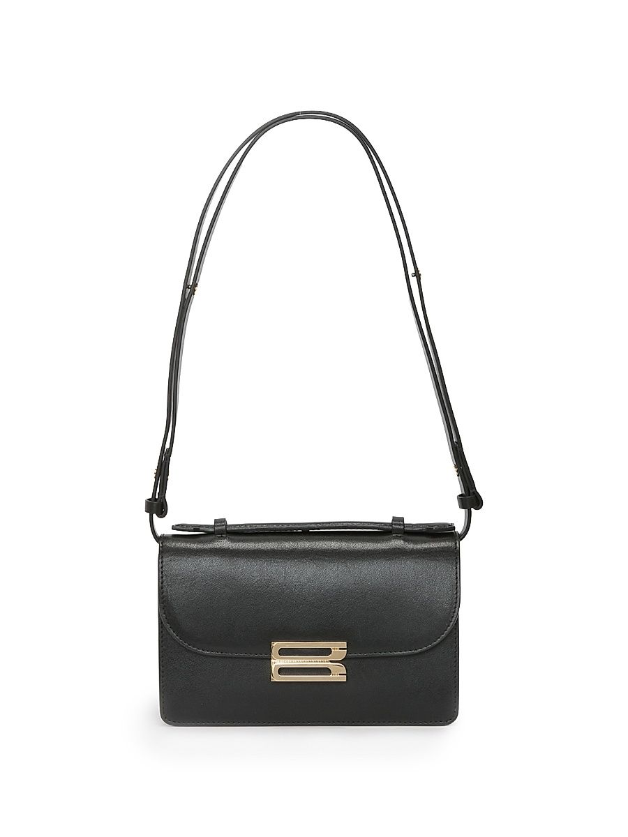 Women's Mini Dorian Leather Shoulder Bag - Black