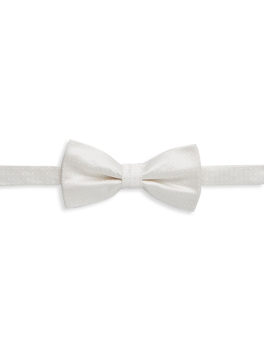 Men's COLLECTION Polka Dot Bowtie - White