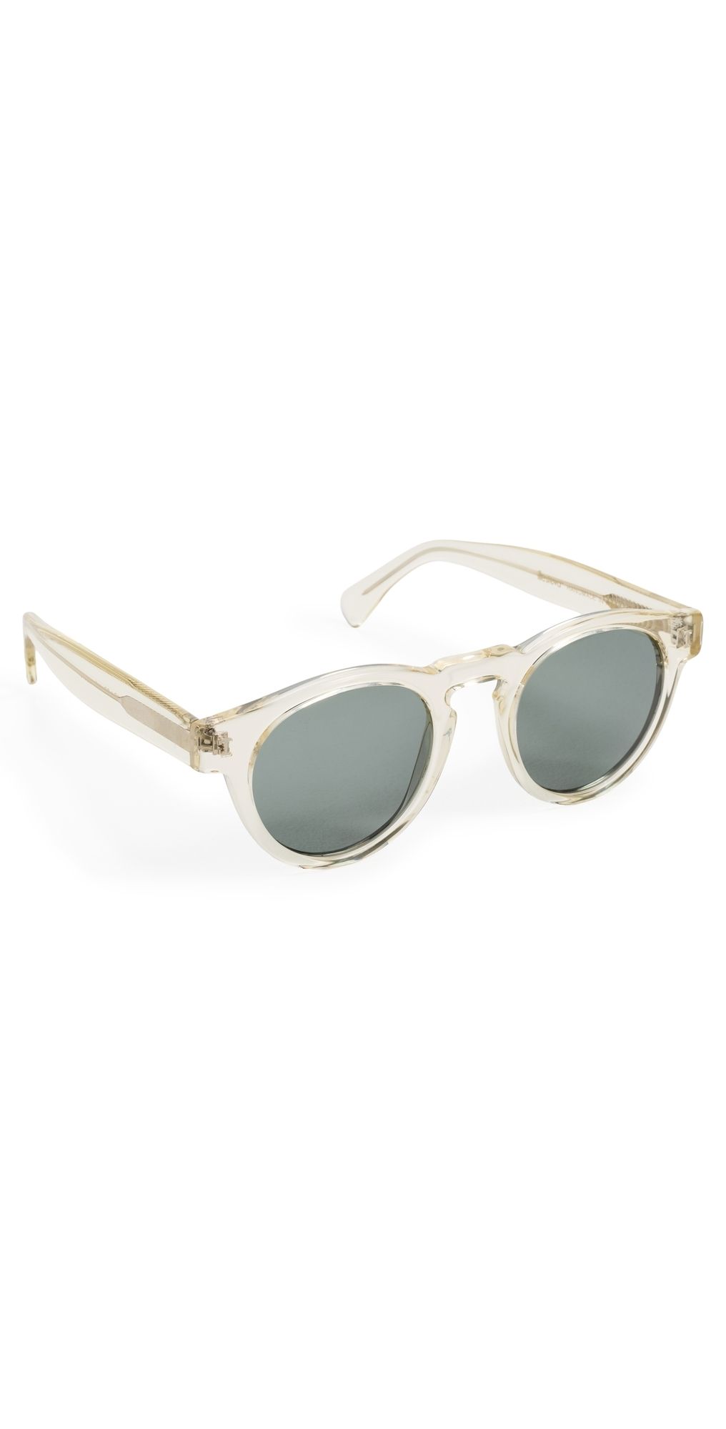 Illesteva Leonard Sunglasses Champagne w/ Olive Lenses One Size