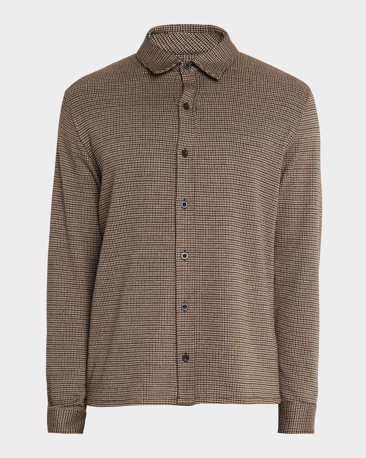 Men & apos;s Houndstooth Cotton-Blend Button-Down Shirt