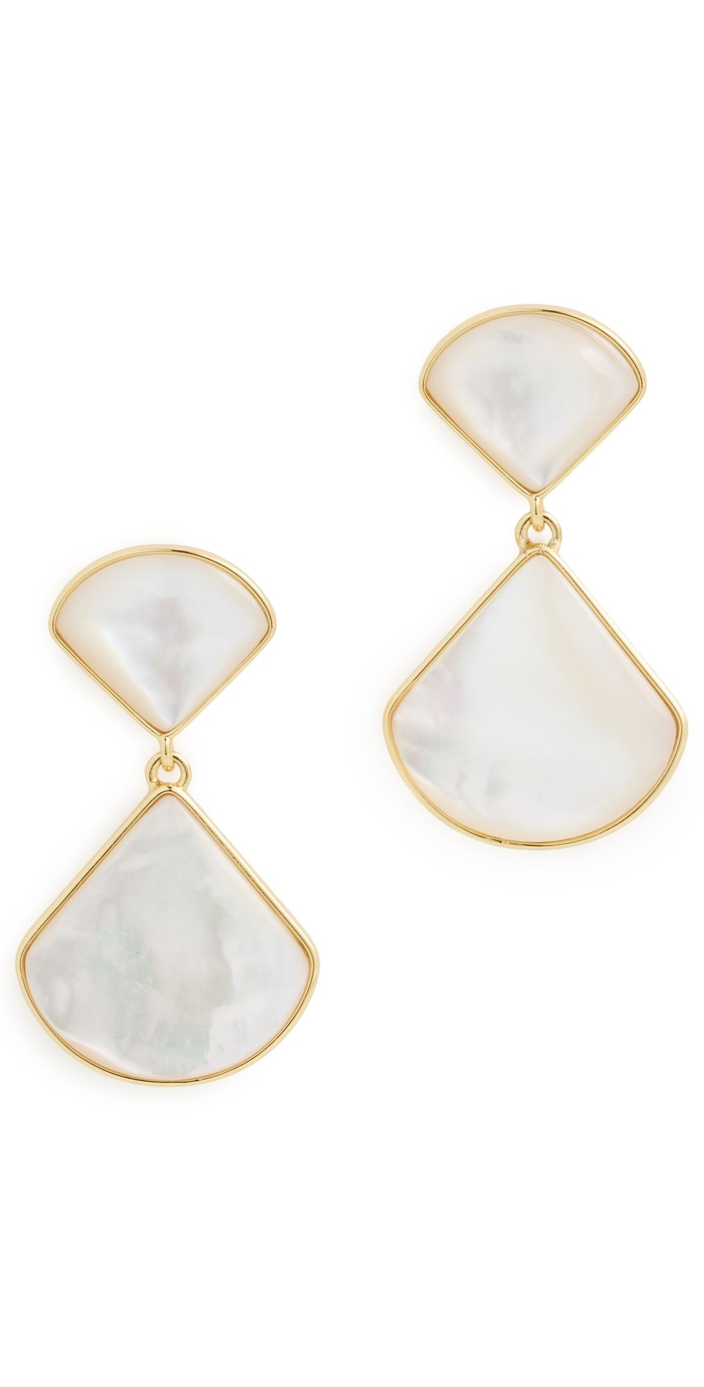 SHASHI Julien Drop Earrings Mother of Pearl One Size