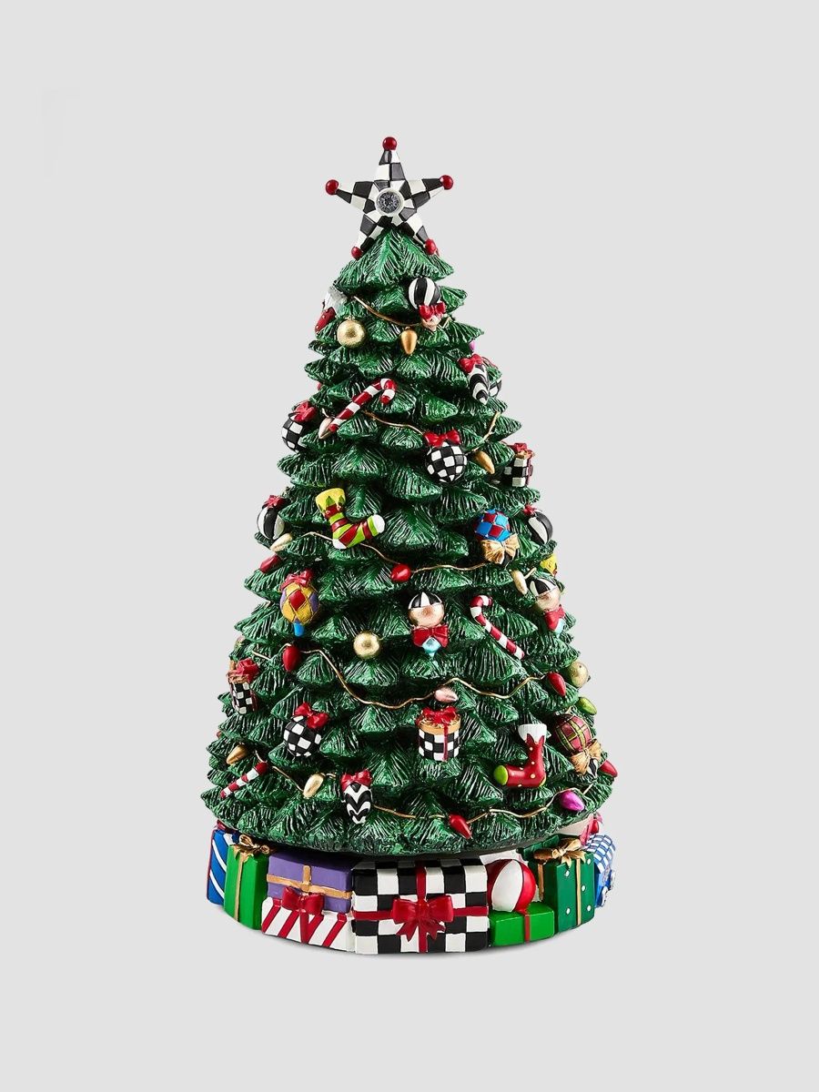MacKenzie-Childs Christmas Carol Rotating Musical Tree