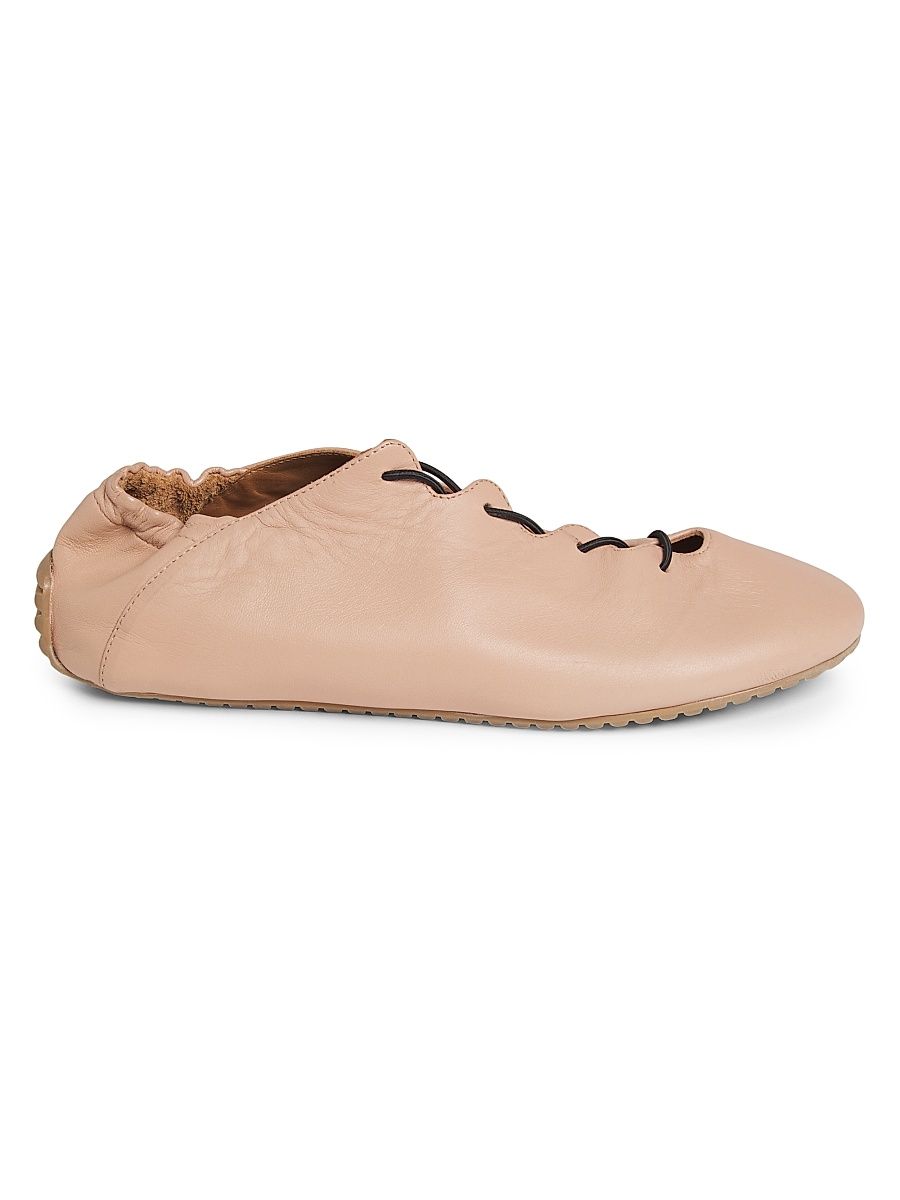 Women's Milly Leather Sneakers - Light Pastel Pink - Size 10