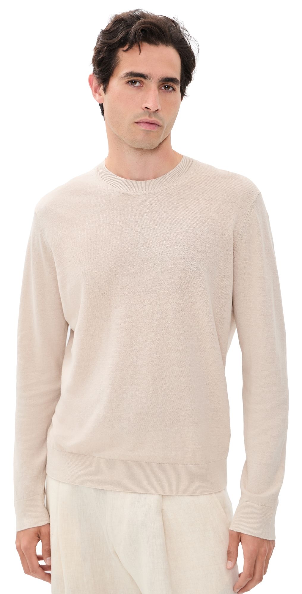 NN07 Ten Linen Sweater Oat M