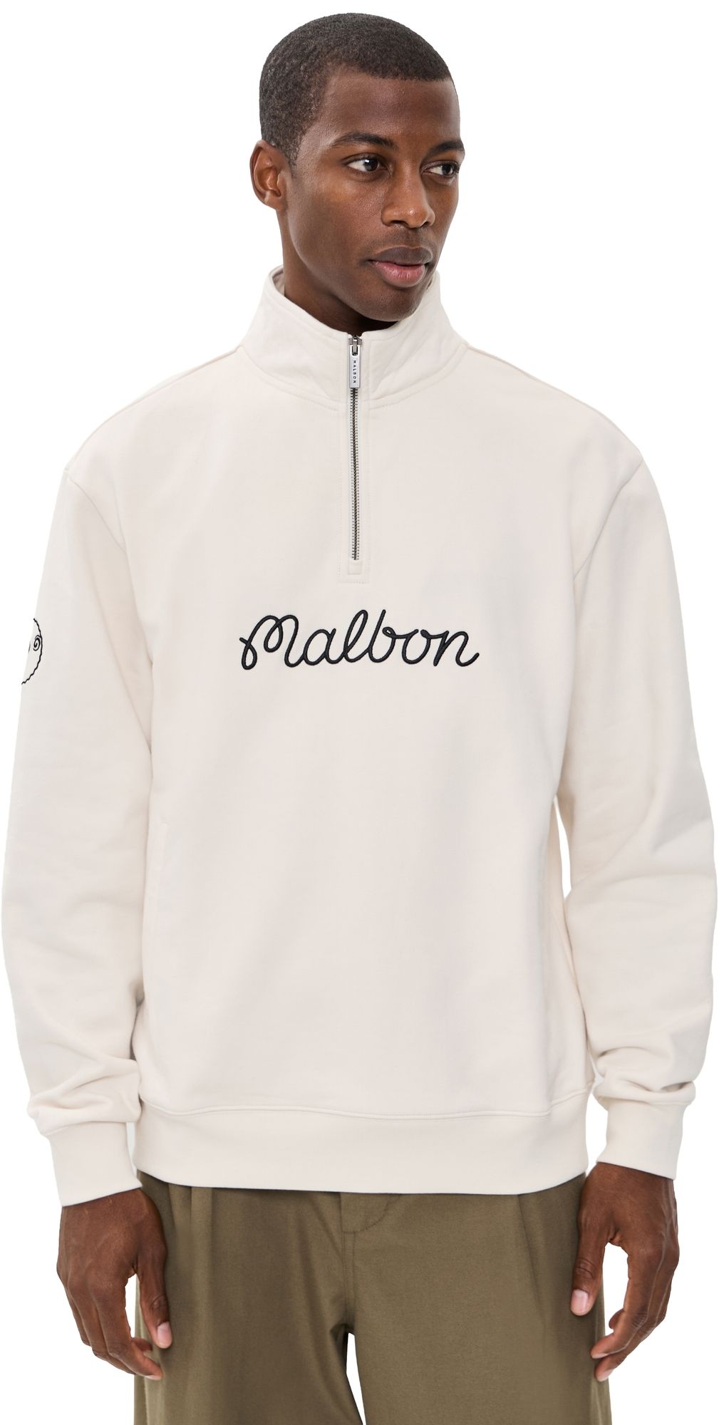 Malbon Collegiate Sweatshirt Ivory XXL