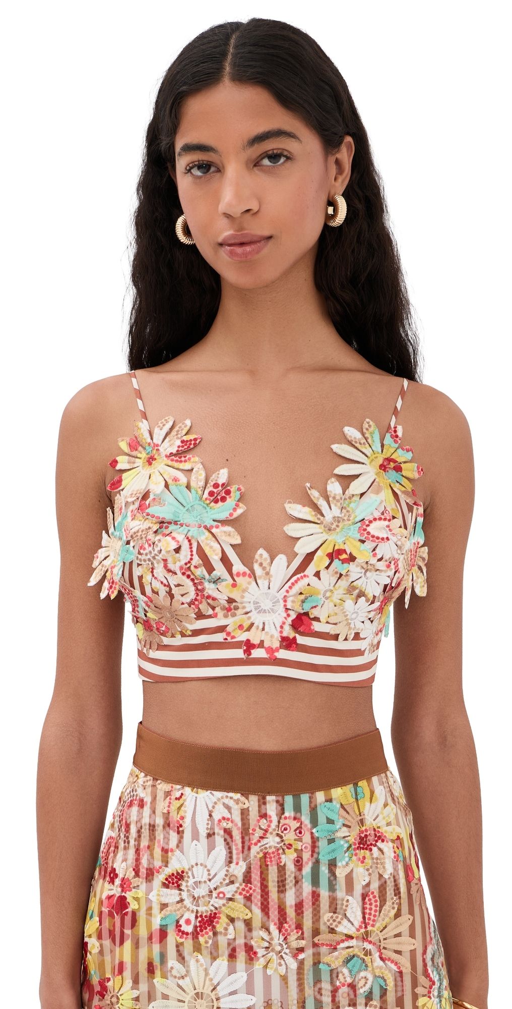 Silvia Tcherassi Ibbie Top Multicolor Flower L