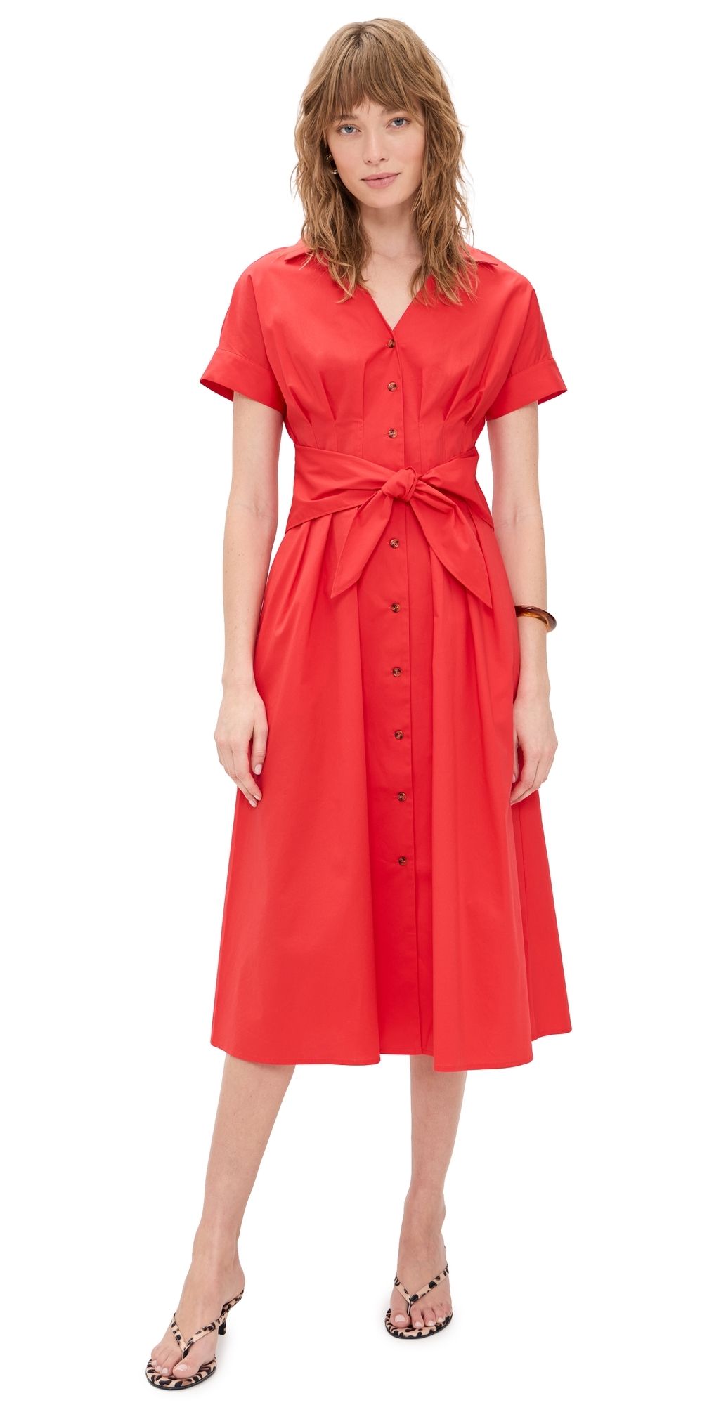 Shoshanna Beatrice Dress Tomato 8