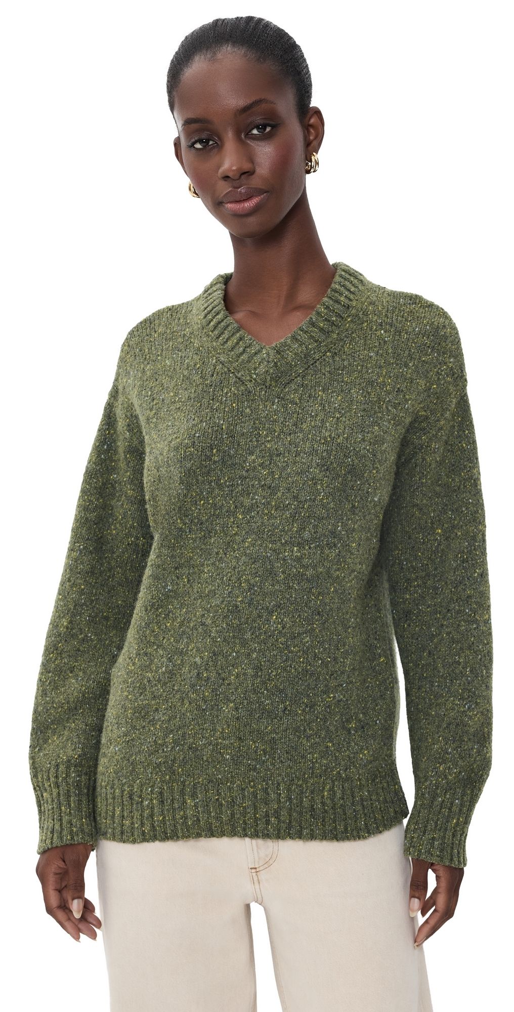 Joe's Jeans The V Neck Sweater Moss XL