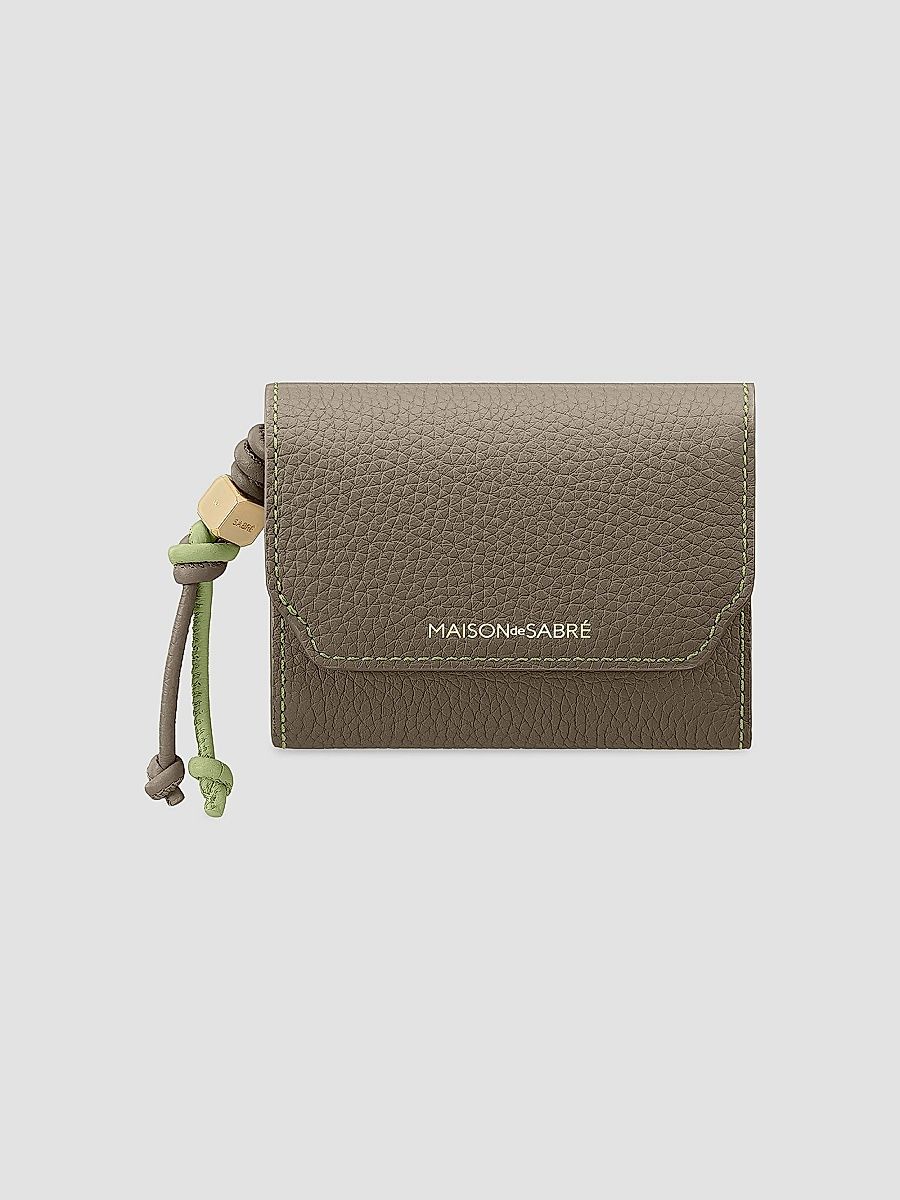 Maison de Sabre Women's Leather Trifold Wallet - Daisy Martini