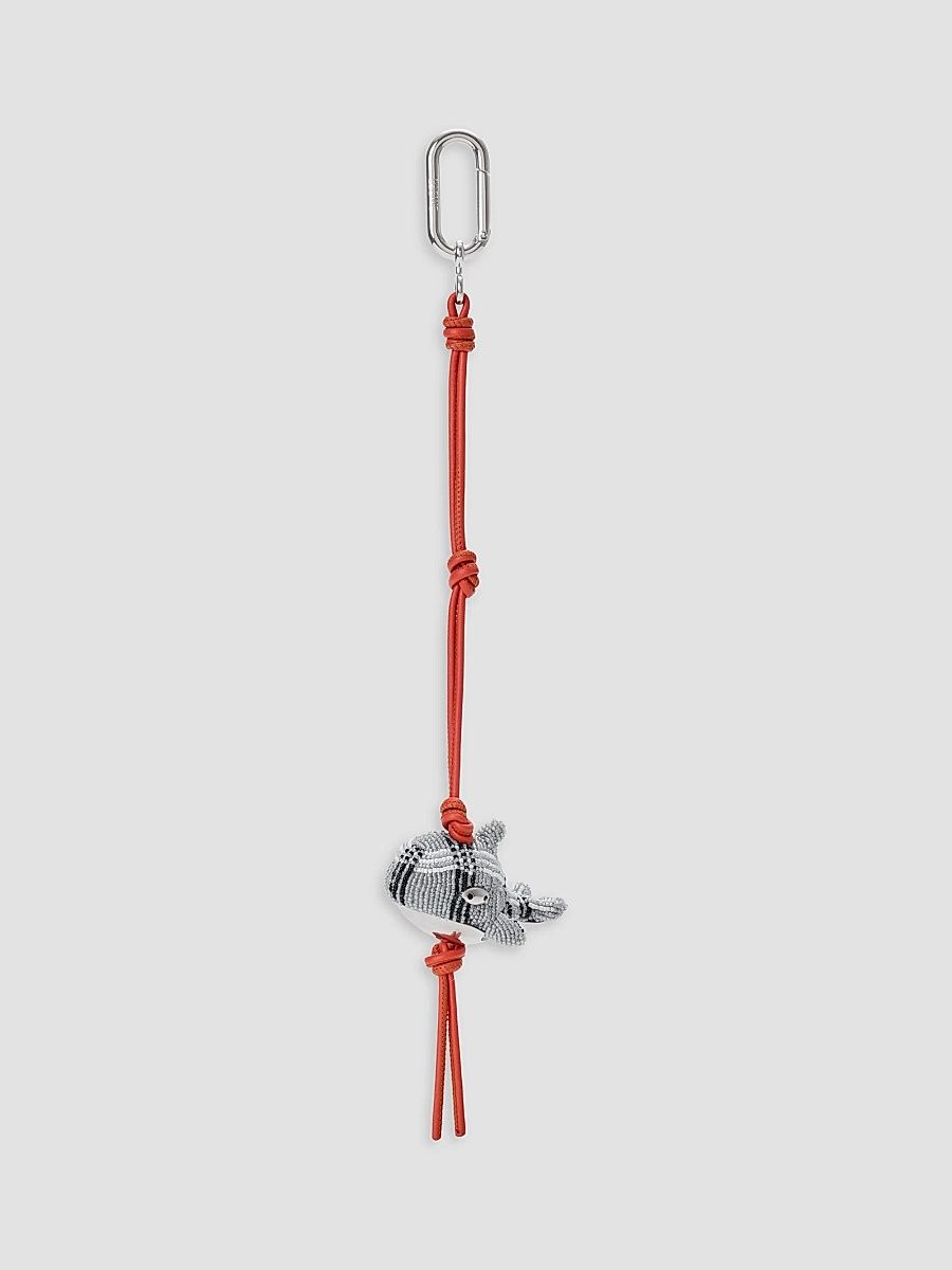 LOEWE Women's Whale Leather Cord Charm - Multi