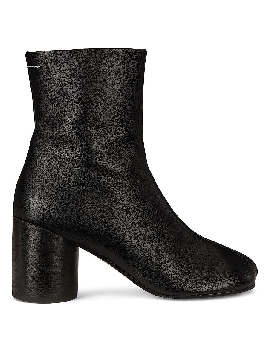 Women's Anatomic 70MM Leather Ankle Boots - Black - Size 8.5