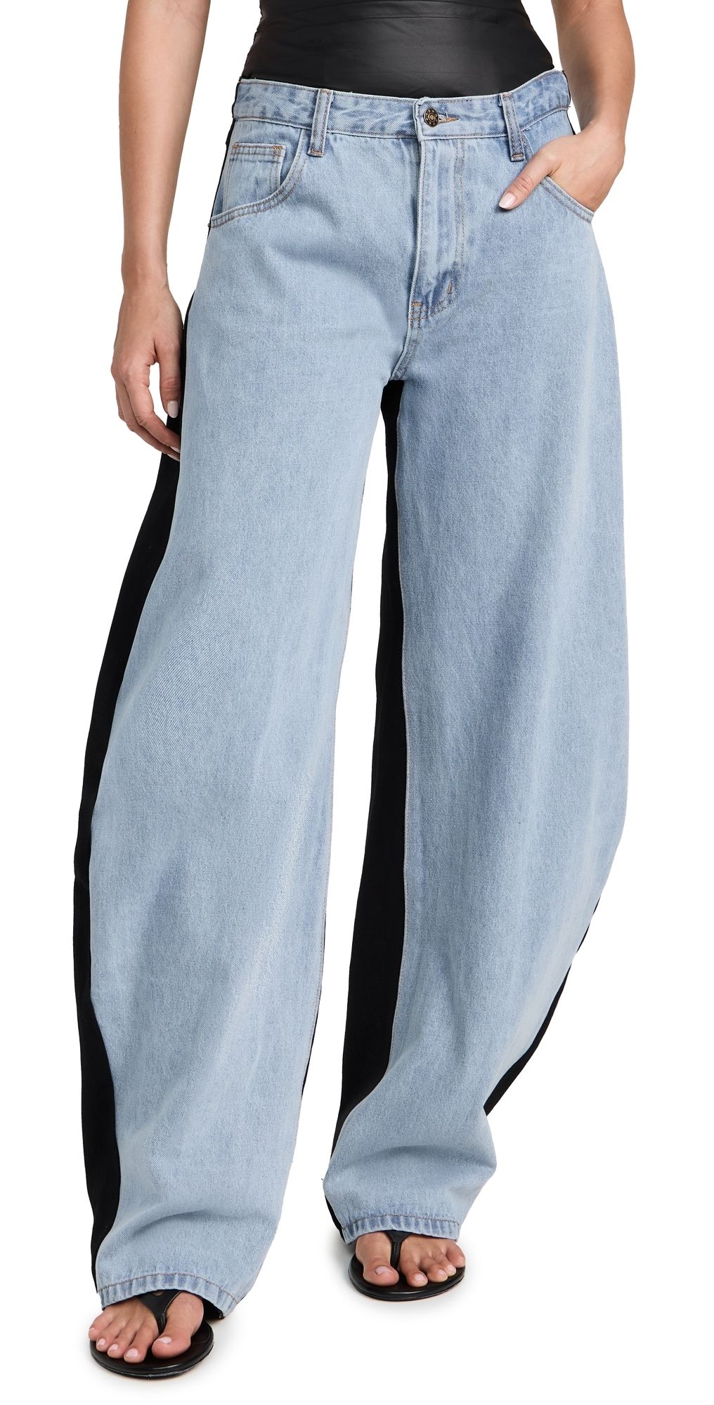 Lioness Horseshoe Jeans Split Blue XL