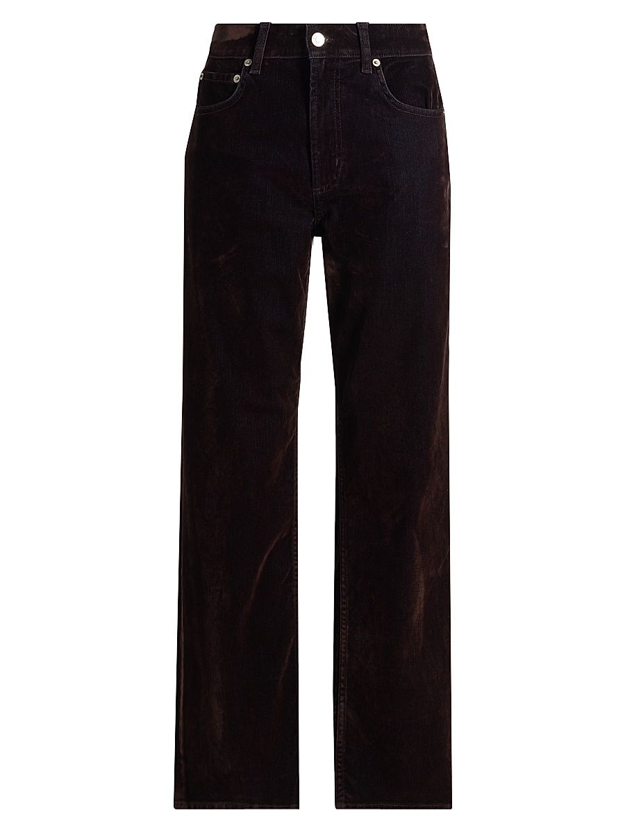 Women's Sepulveda Dark Wash Jeans - Chocolate Flocking - Size 30