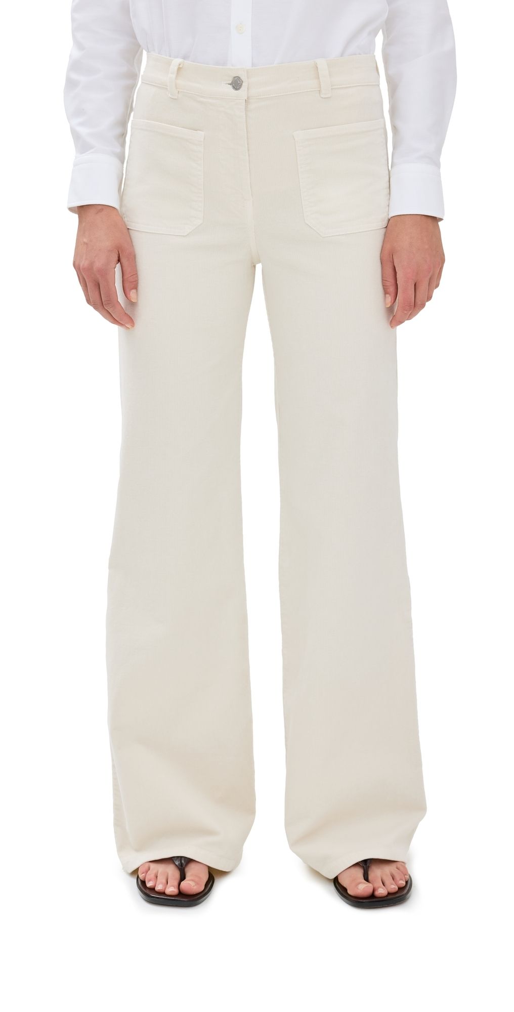 Nili Lotan Florence Corduroy Pants Stone 8