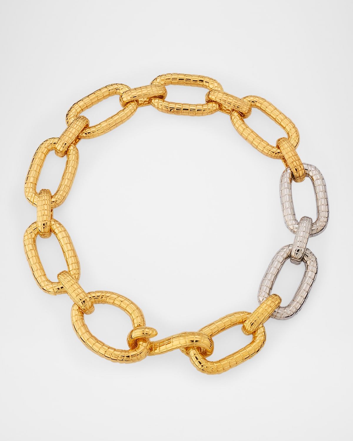 Mosaic Chain Bicolor Necklace