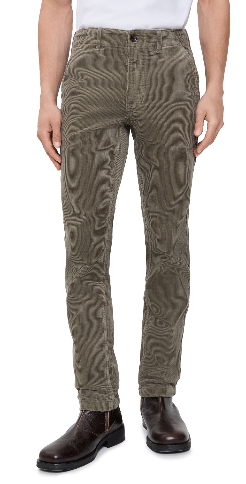 Taylor Stitch The Carnegie Pants Smoked Olive Corduroy 34