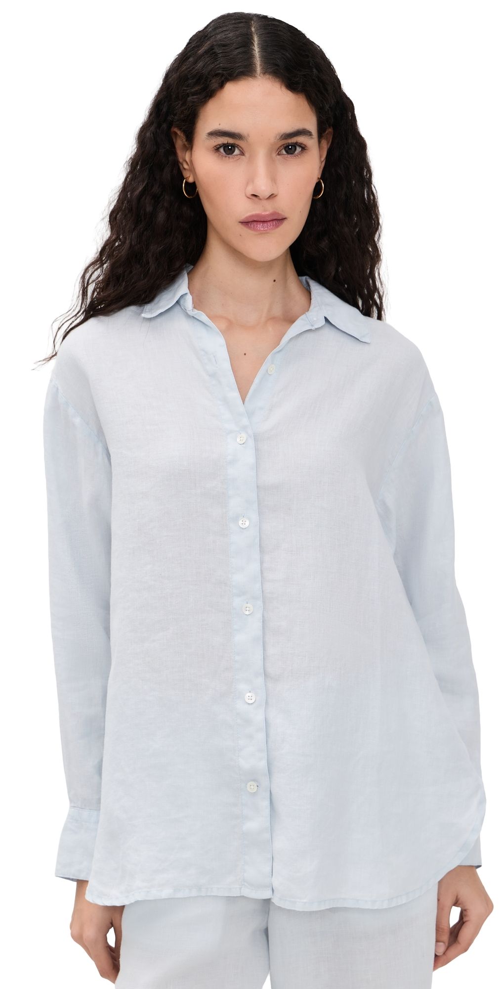 James Perse Lightweight Canvas Linen Shirt Memory 1