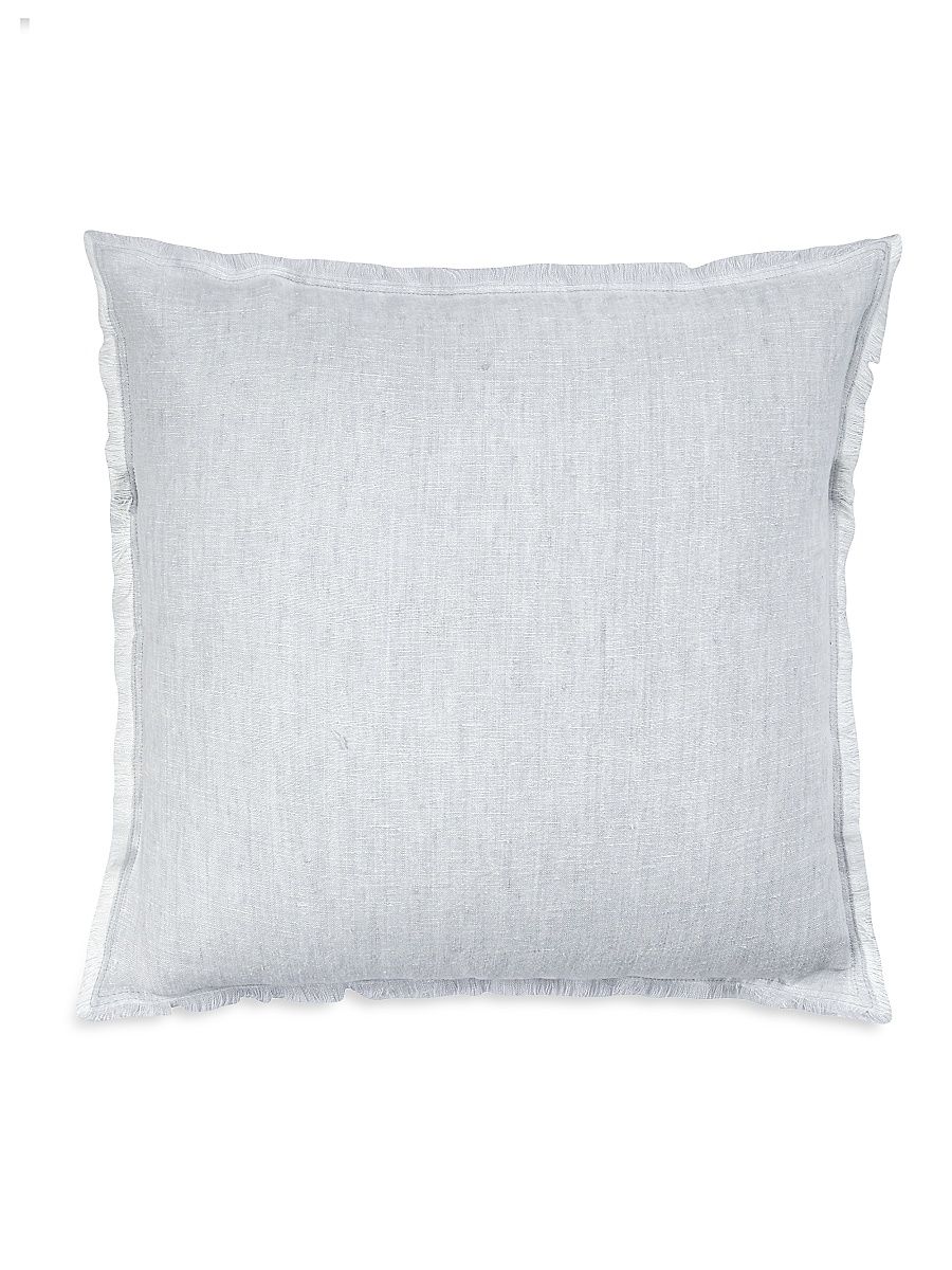 Anaya So Soft Linen Crossdye Down Pillow - Grey