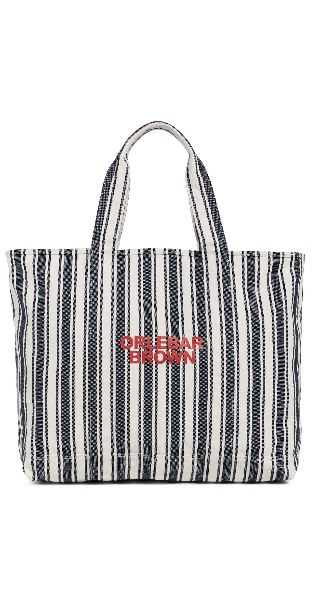 Orlebar Brown The Beach Bound Canvas Stripe Bag Shore Blue/Chai One Size