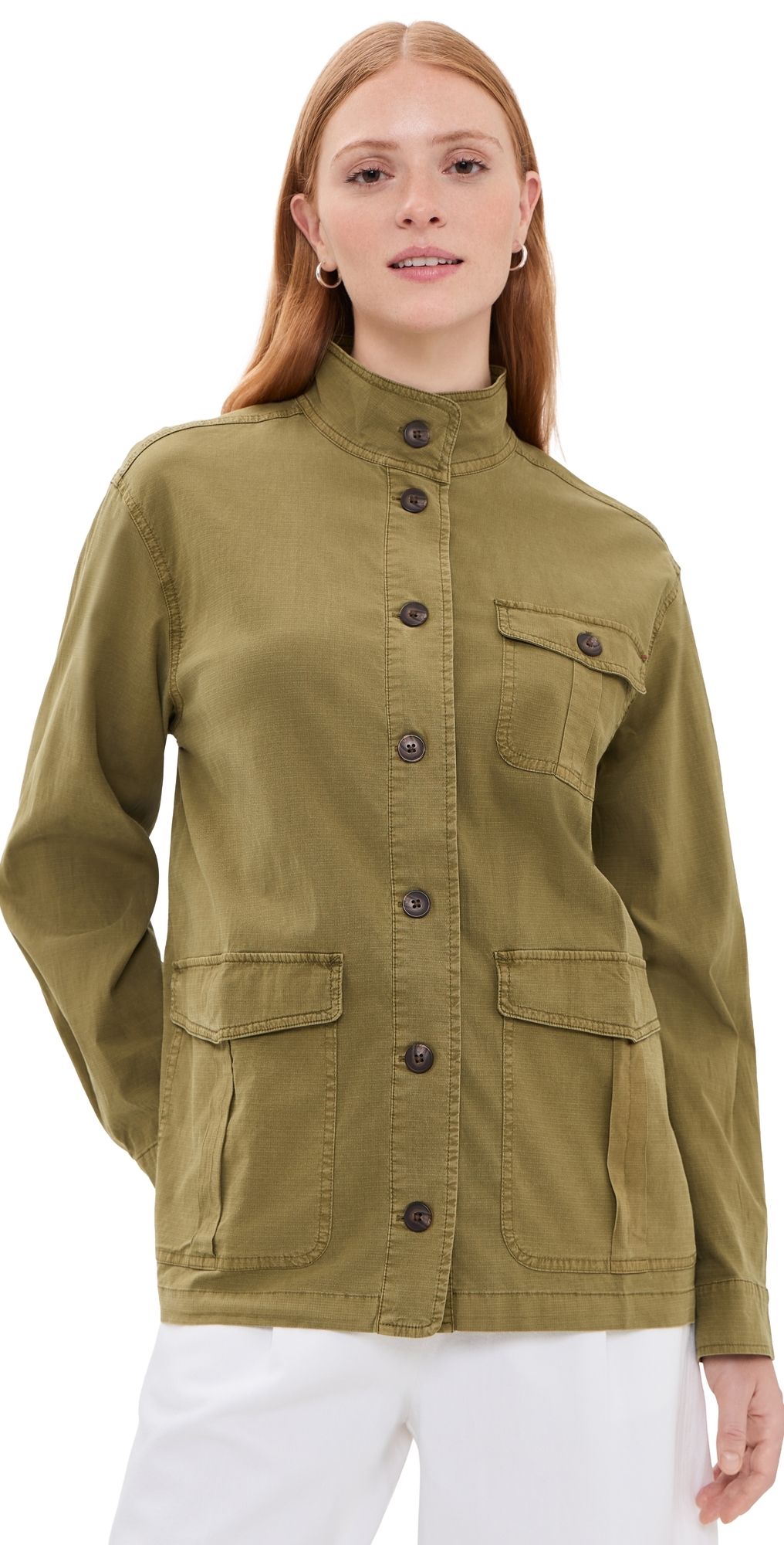 Marine Layer Blake Ripstop Utility Jacket Dark Olive XL