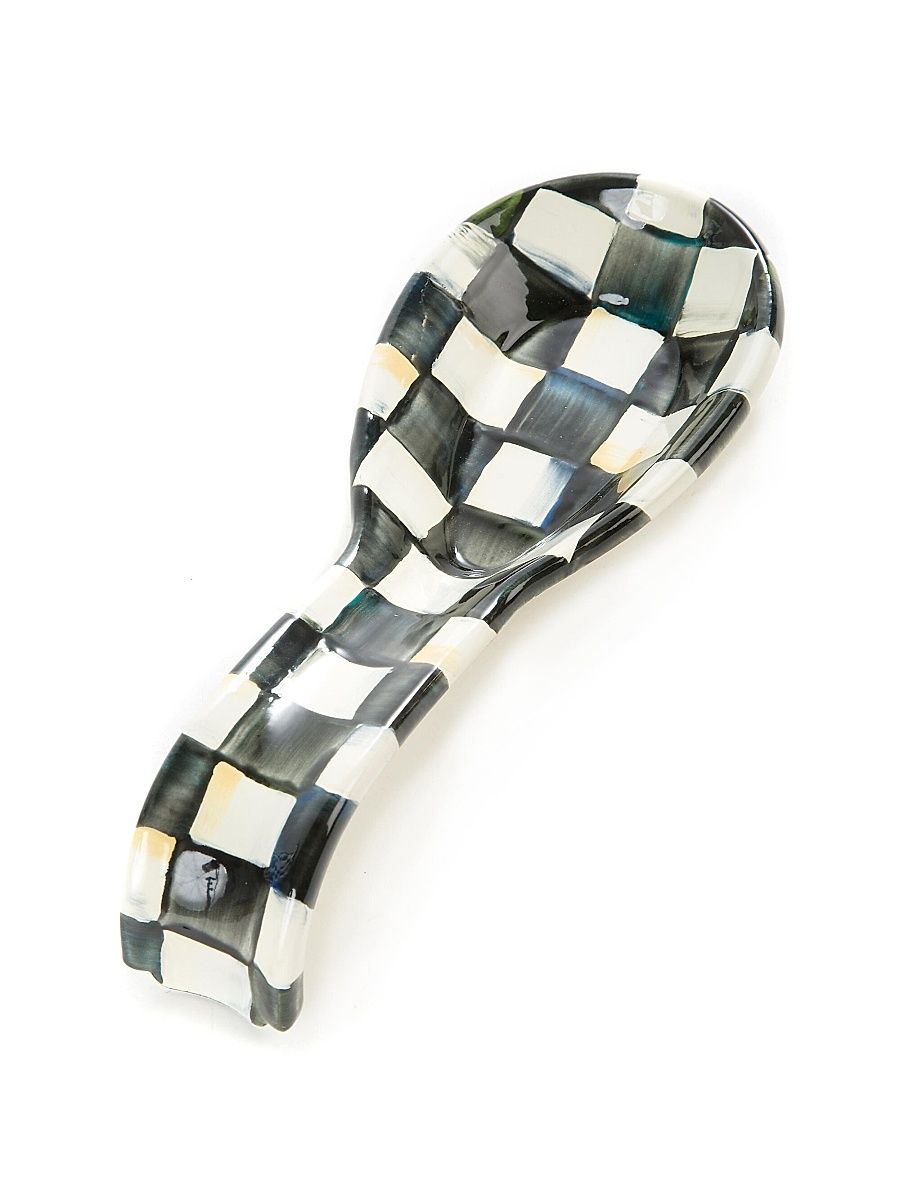 Courtly Check Enamel Spoon Rest
