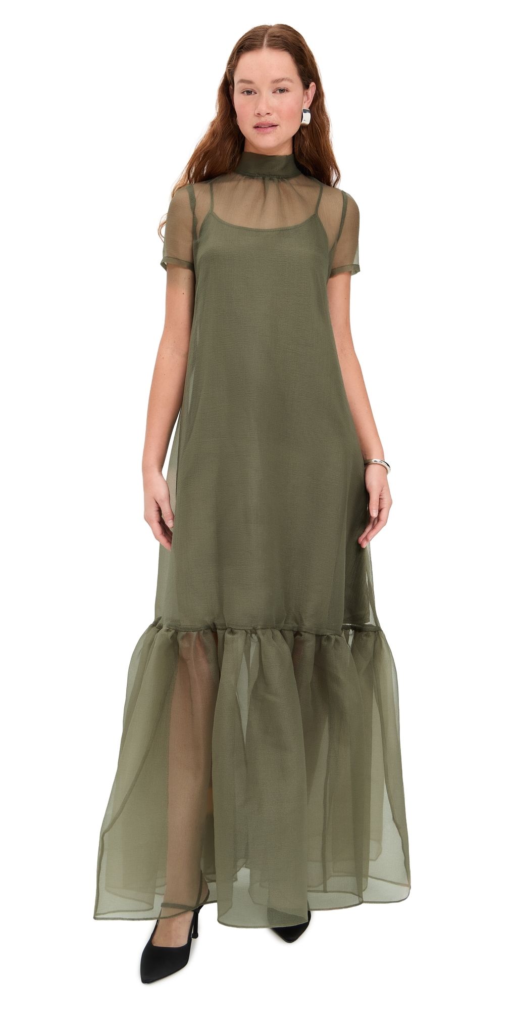 STAUD Calluna Dress Thyme XL