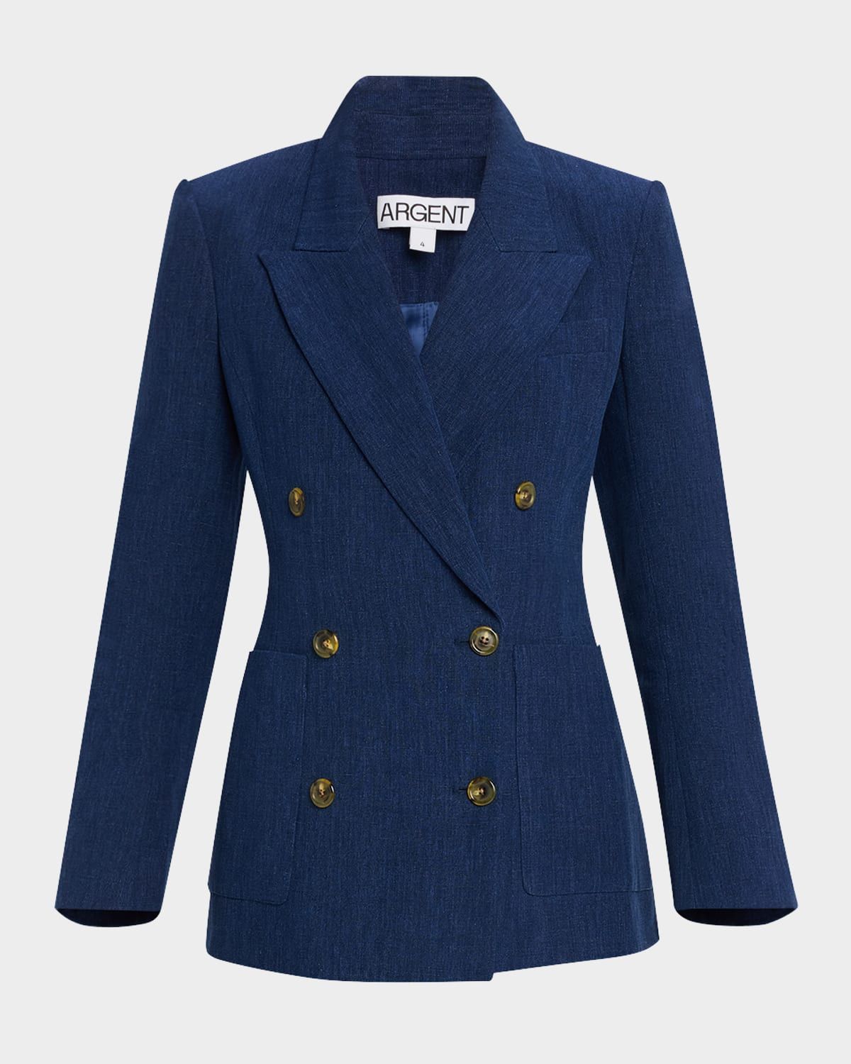 Chelsea Double-Breasted Linen Blazer