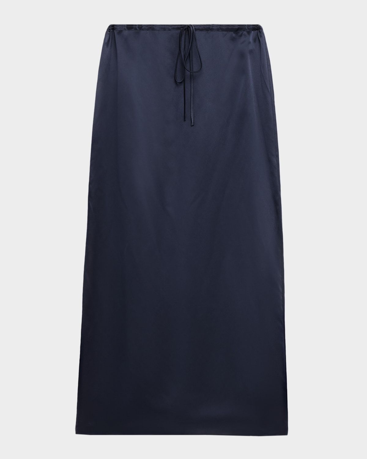 Sol Silk Drawstring Maxi Skirt
