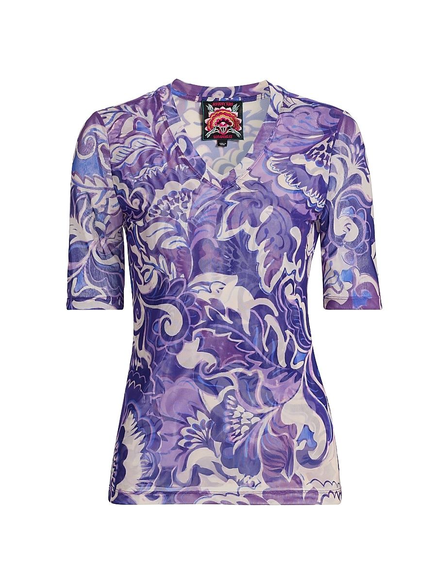 Women's Ravena Mesh Elbow-Sleeve Top - Ravena - Size XXL