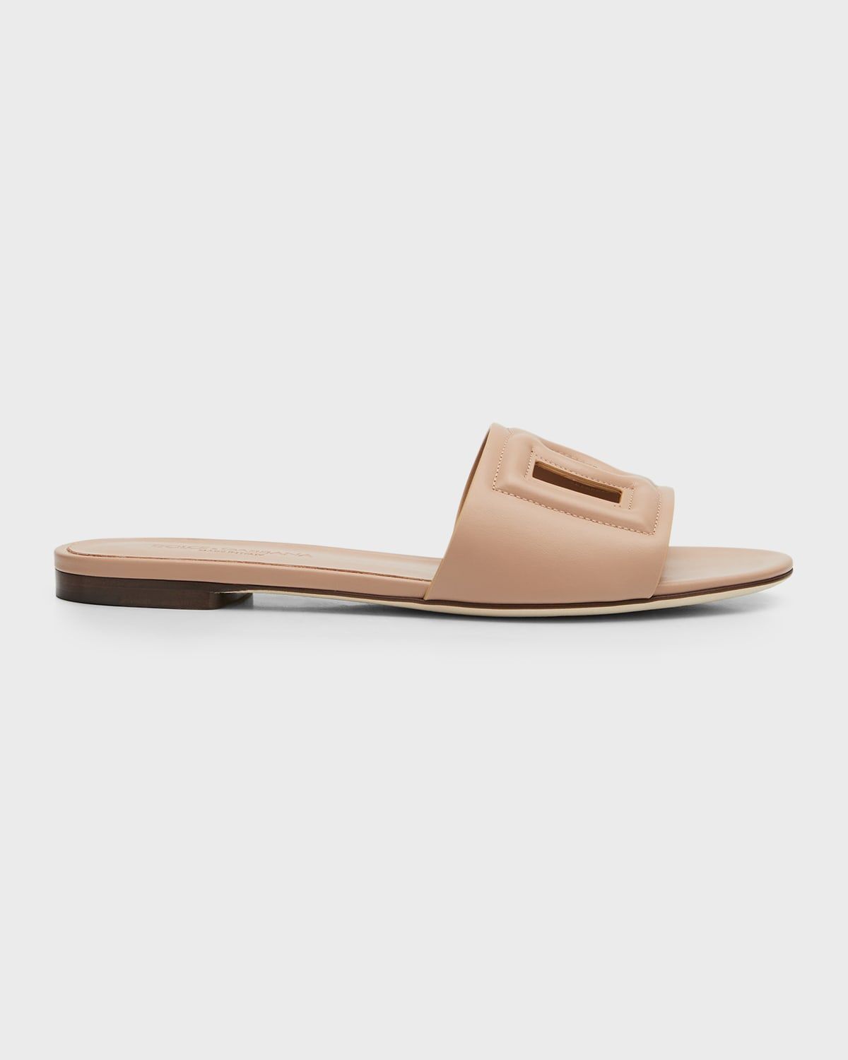 Cutout DG Flat Slide Sandals