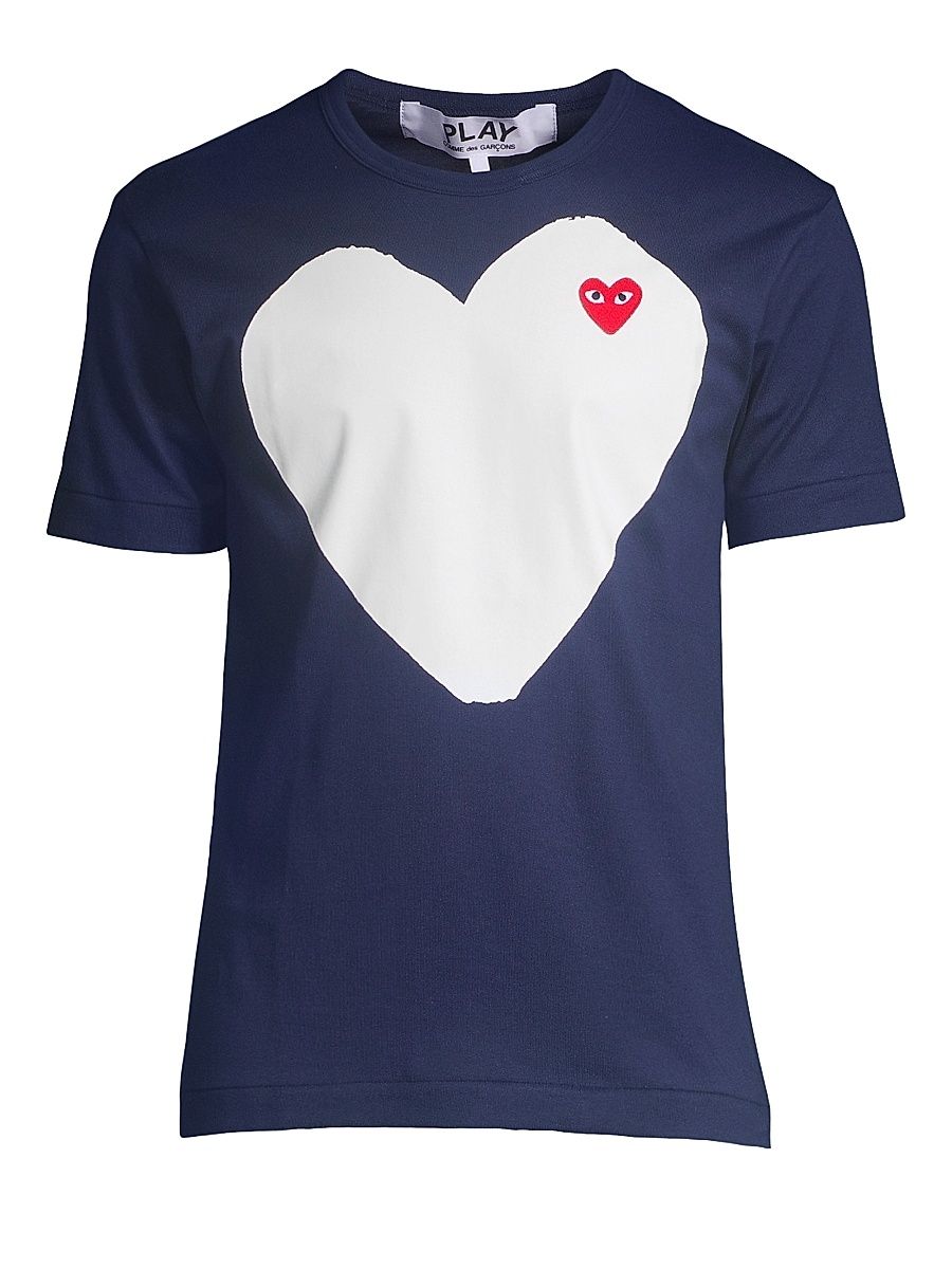 Men's Heart In Heart Graphic Tee - Navy - Size Small
