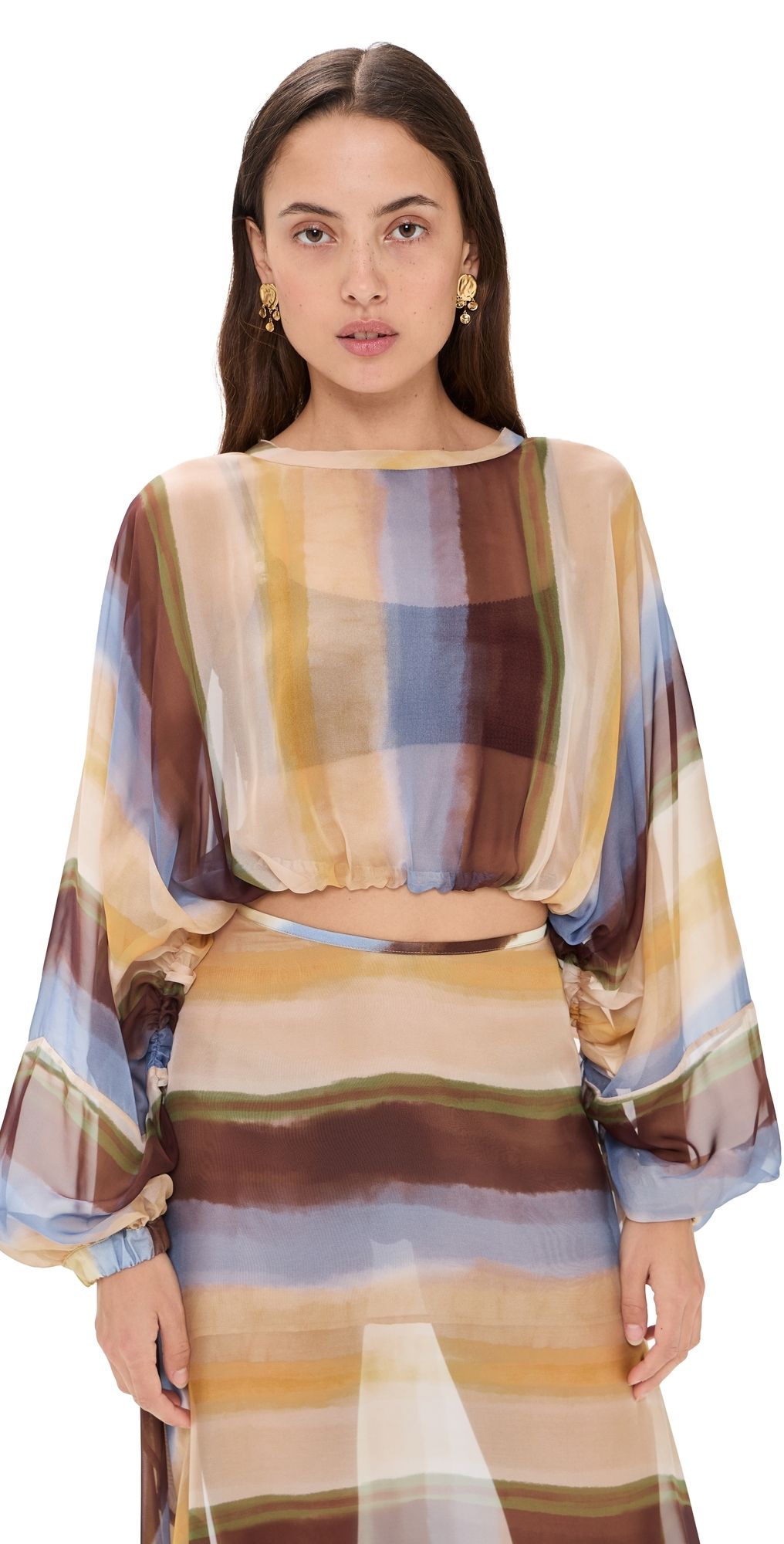 JBQ Elise Top Blue Multi M