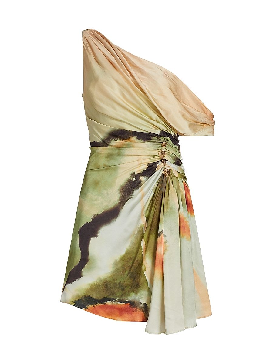 Women's Elowen One-Shoulder Minidress - Butterfly Wing - Size 10