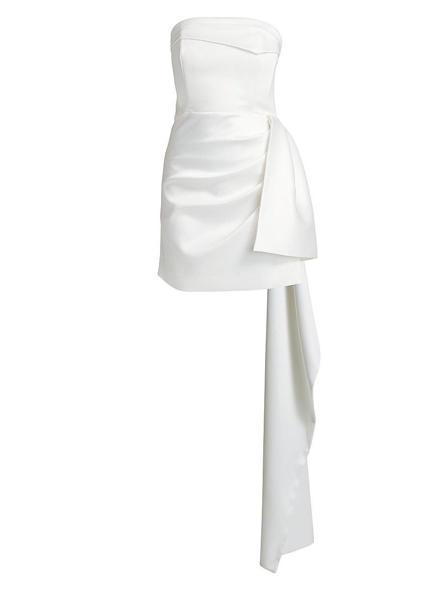 Women's Calliope Draped Strapless Minidress - Ivory - Size 6