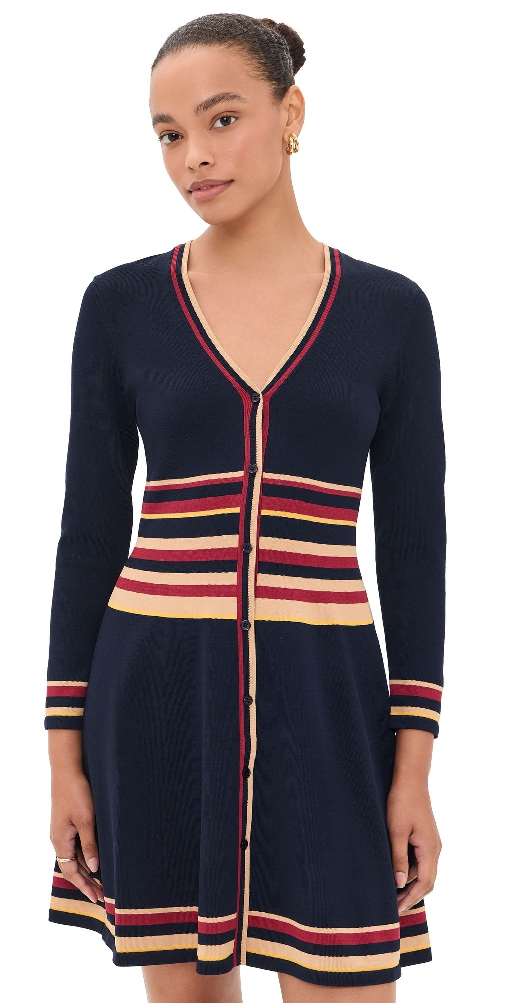 Shoshanna Pauli Dress Navy Multi S