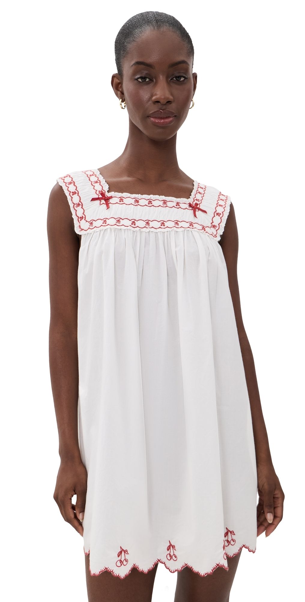 For Love & Lemons Emma Mini Dress White M