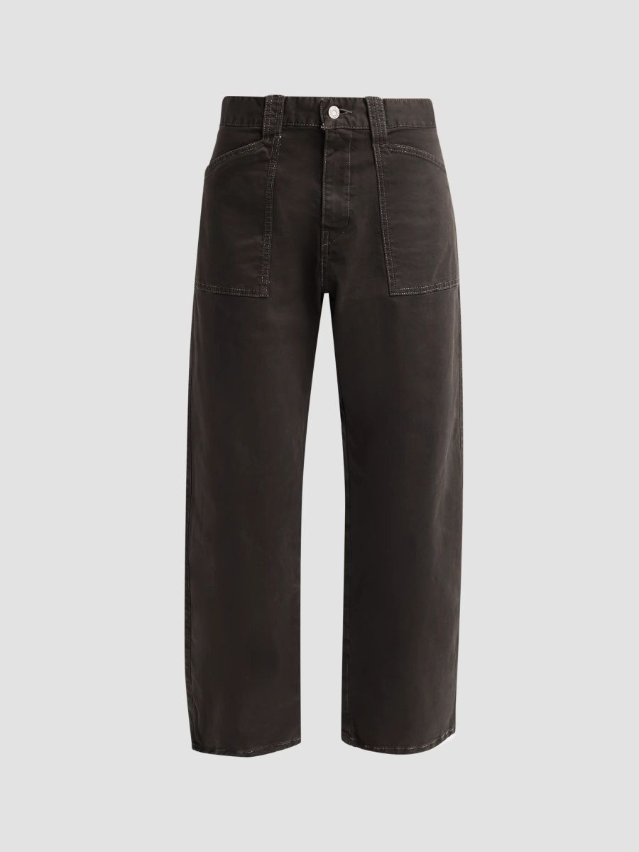 Moussy Vintage Women's Pomonok Crop Cargo Pants - Light Black - Size 29