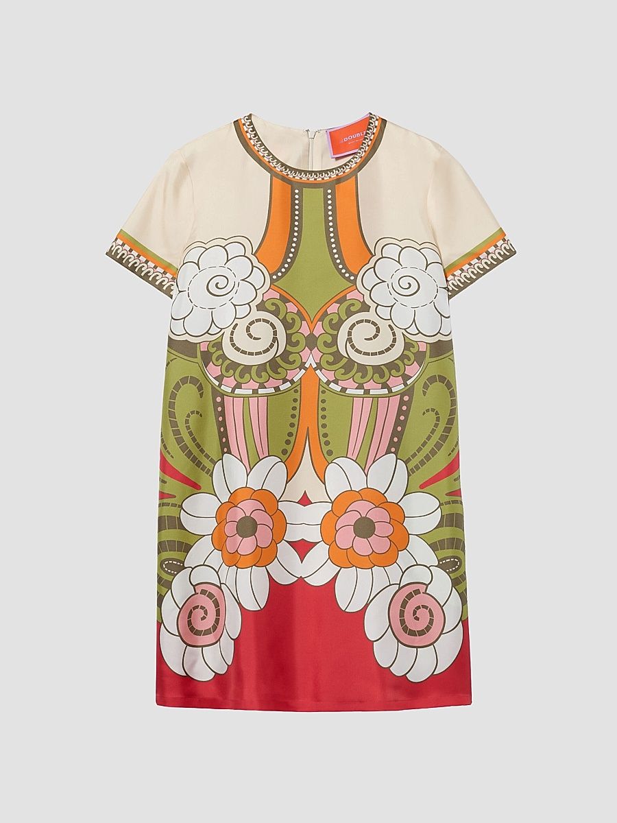 Women's Mini Swing Dress - Ambrosia Placee Green - Size 10