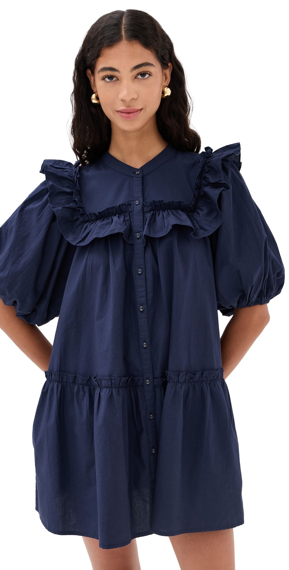 Cleobella Tatiana Mini Dress Navy S