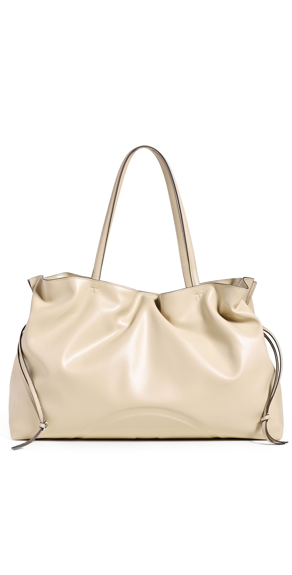 Tory Burch Ella Drawstring Tote Light Stone One Size