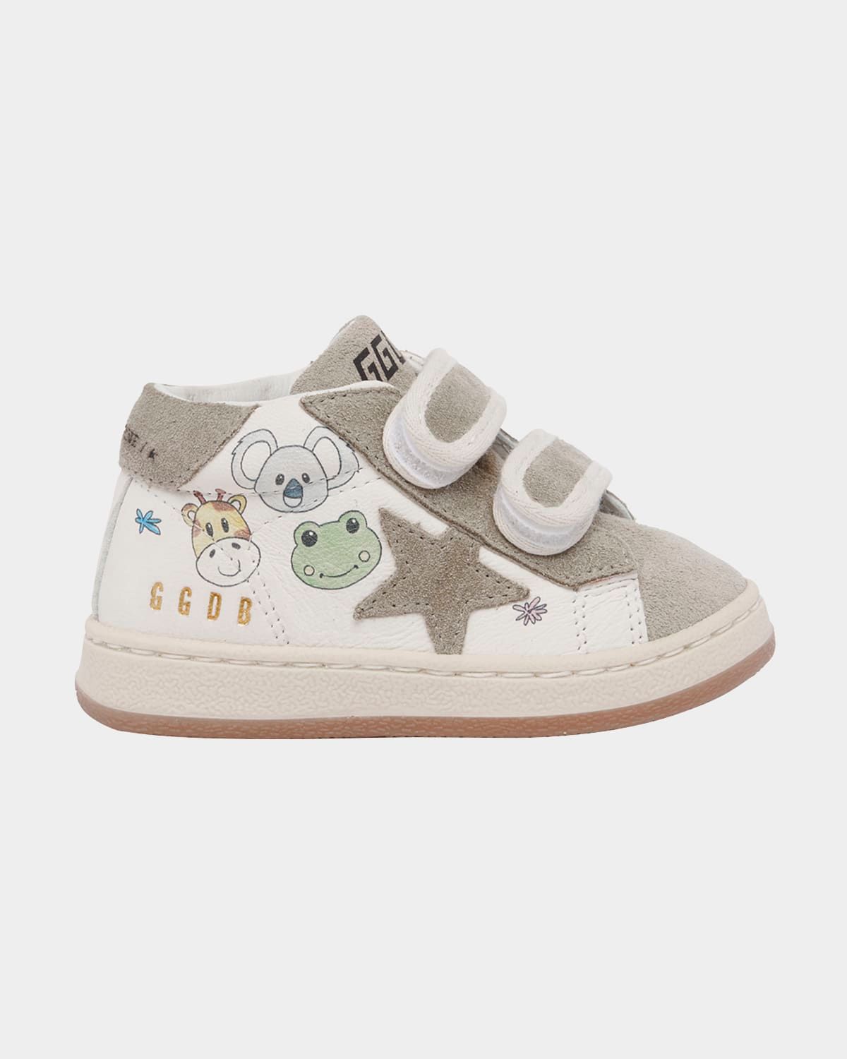 Kid & apos;s June Nappa Leather Suede Star Sneakers, Baby/Toddlers