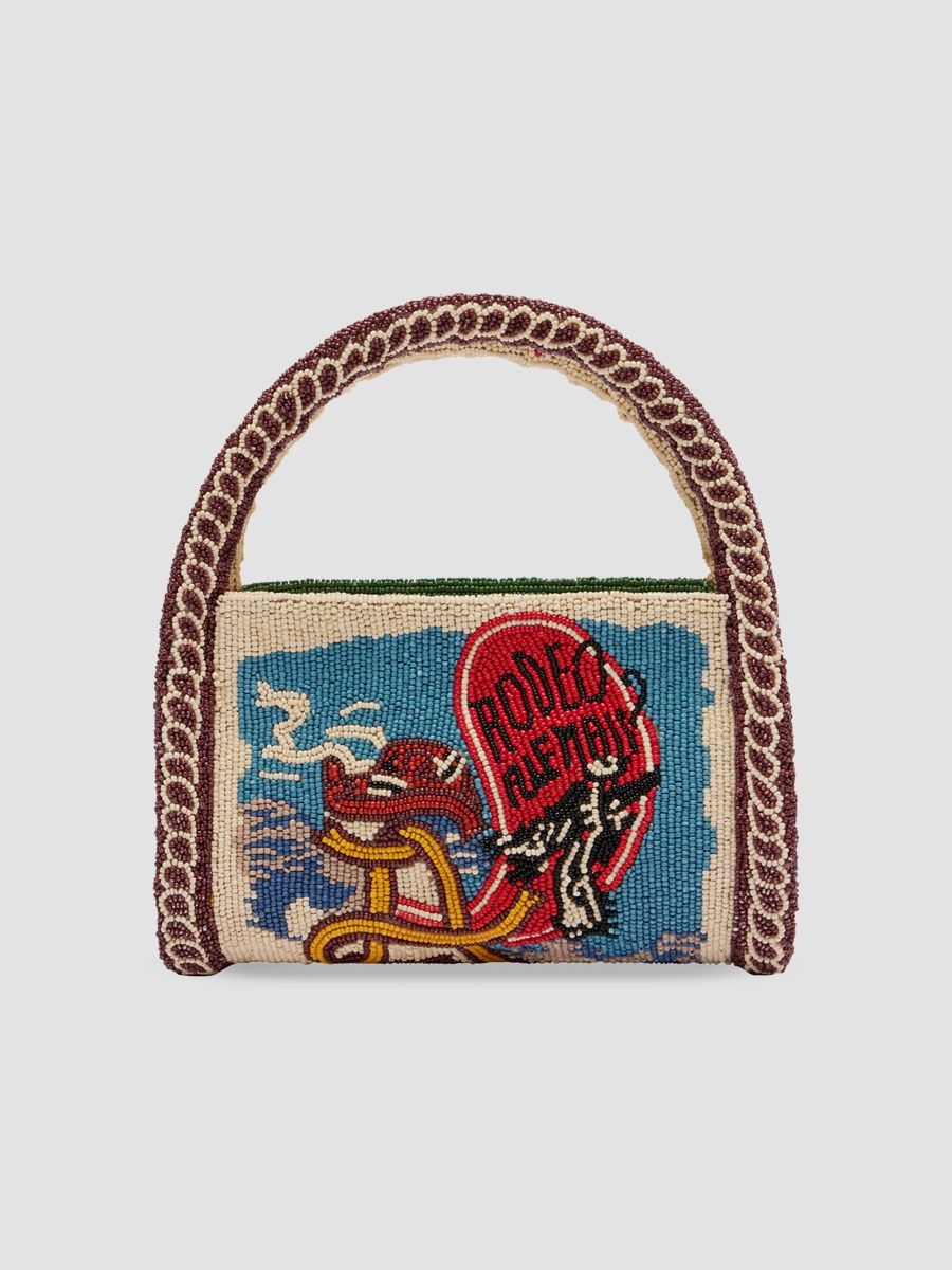 Women's Ace Beaded Barrel Top Handle Bag - Multi