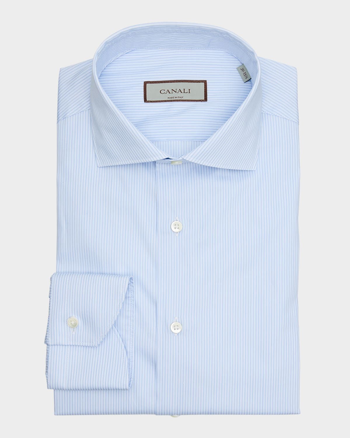 Men & apos;s Cotton Tonal Stripe Dress Shirt