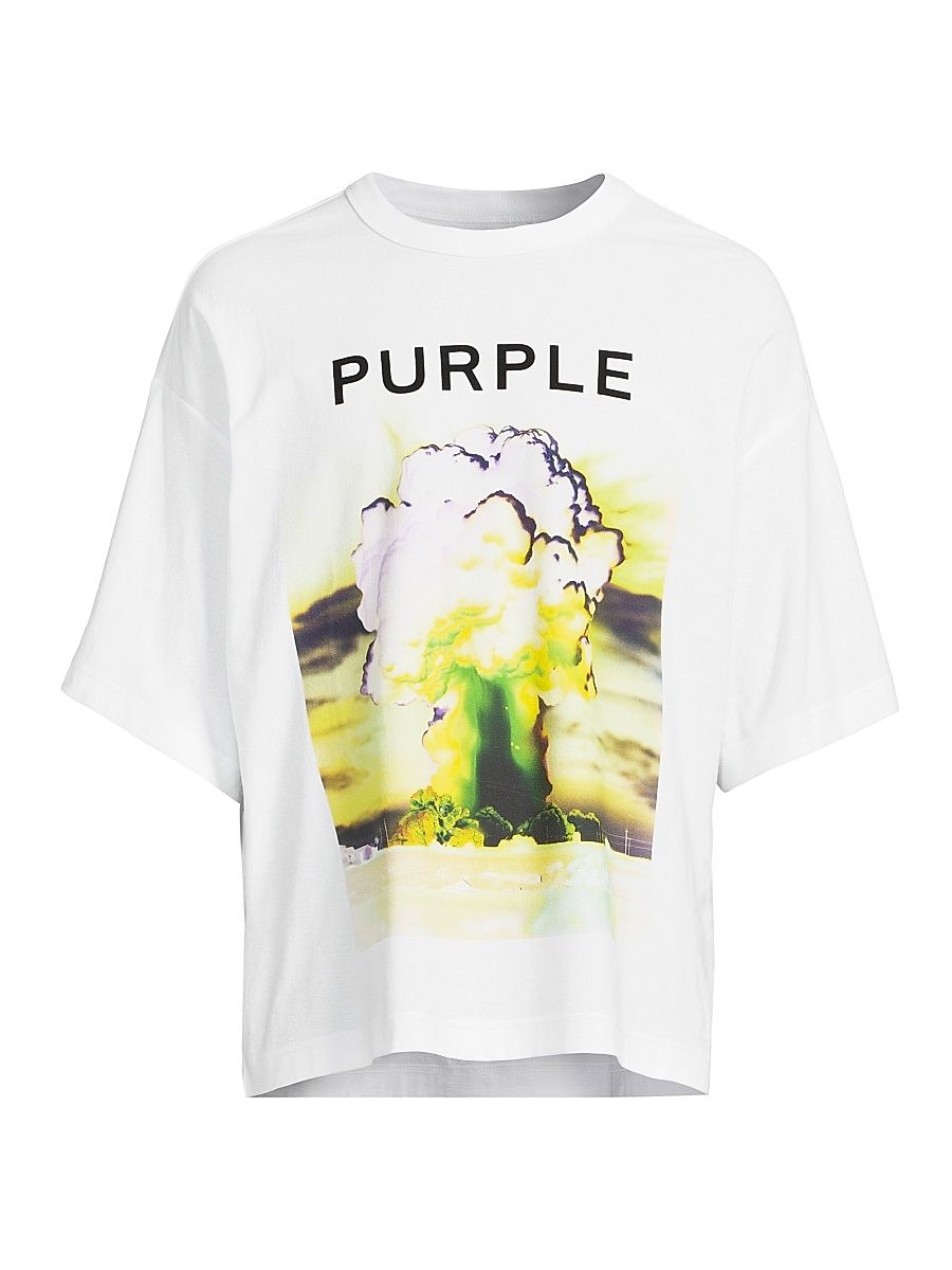 Men's Graphic Textured Jersey T-Shirt - White - Size XXL